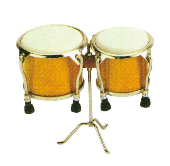 Miniature Bongo with legs Musical Instrument Replica Gift